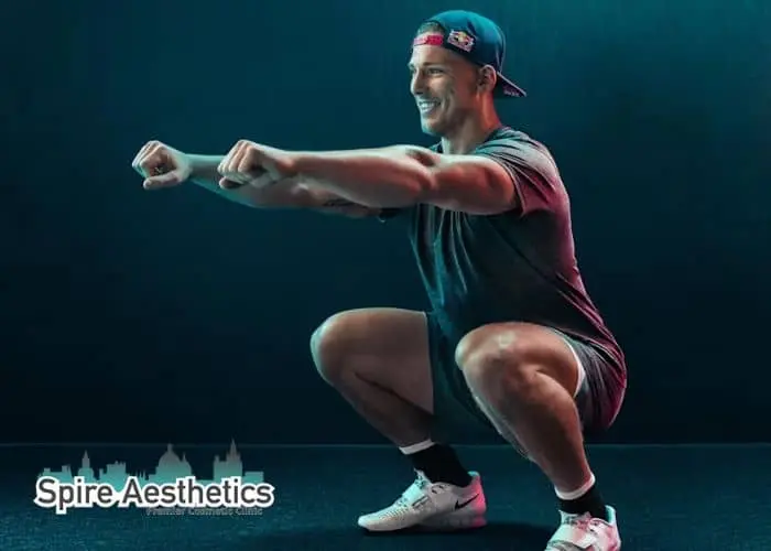 Image of man build leg muscle West Bromwich through exercise
