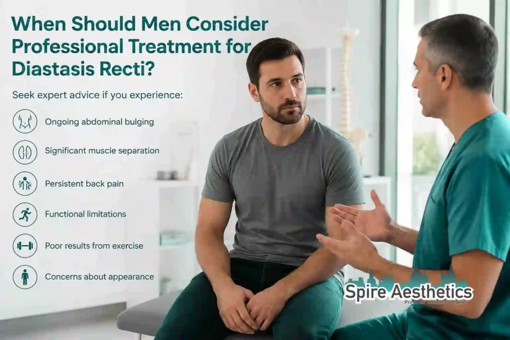 When Should Men Consider Professional Treatment for Diastasis Recti West Bromwich?