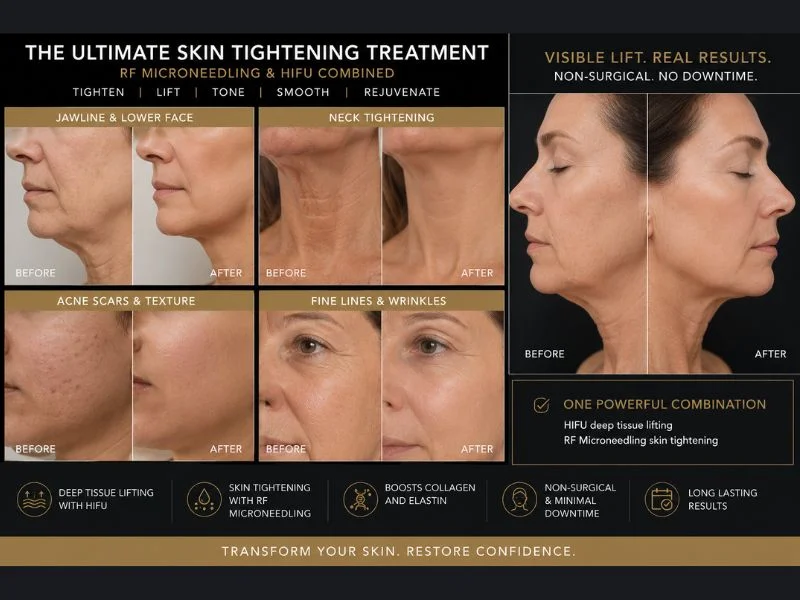 Results of combined treatment for the ultimate skin tightening treatment West Bromwich